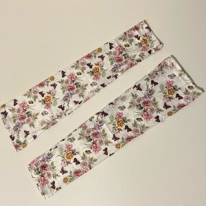 DEFENSE Sleeves for farmers  gardeners and outdoor enthusiast white pink floral